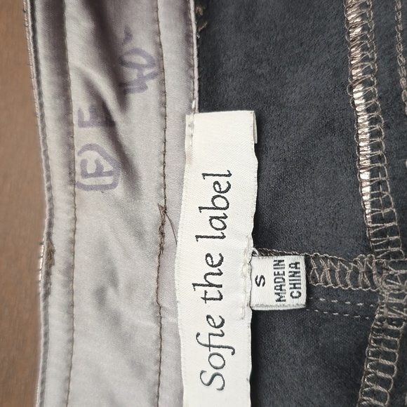 SOFIE THE LABEL Women's Sz S Silver Copper Pants - Picture 2 of 8